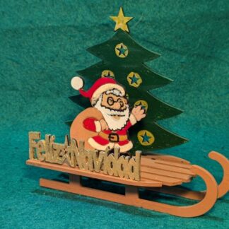 Santa Claus con su trineo