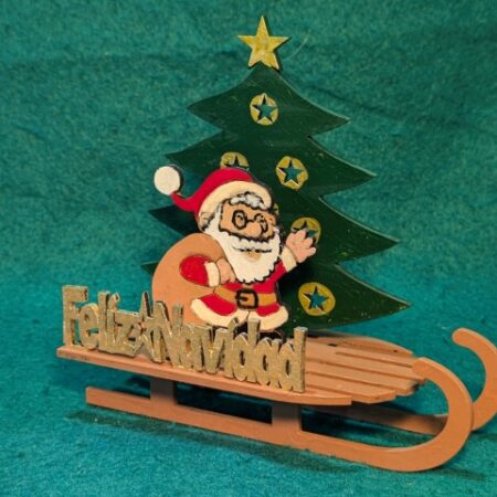 Santa Claus con su trineo