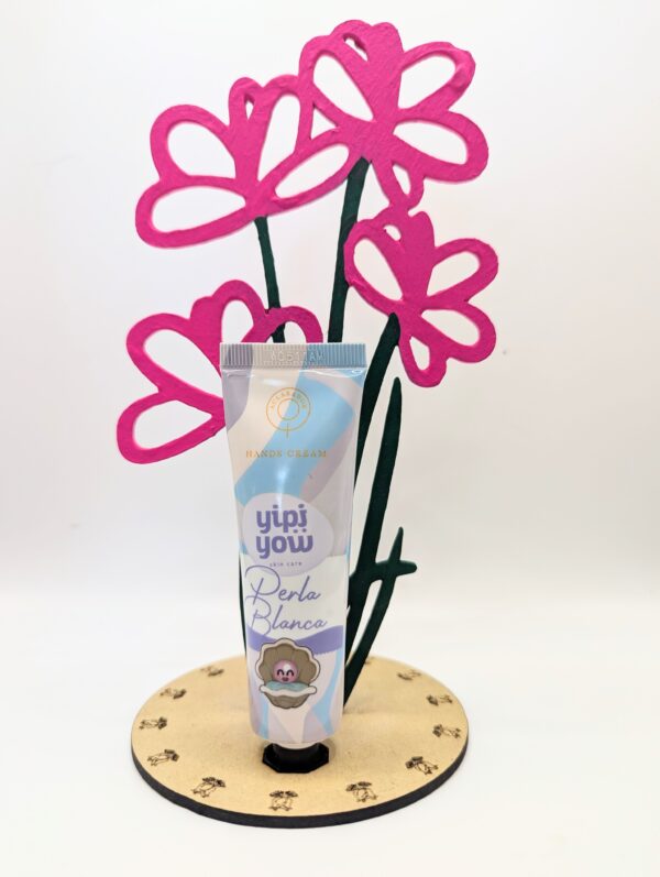 Flores Decorativas de Madera con Crema de Manos