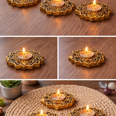 Portavelas Estilo Mándala